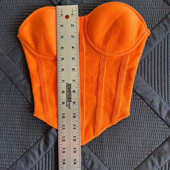 WIndsor strapless orange corset top XS - Picture 8 of 10